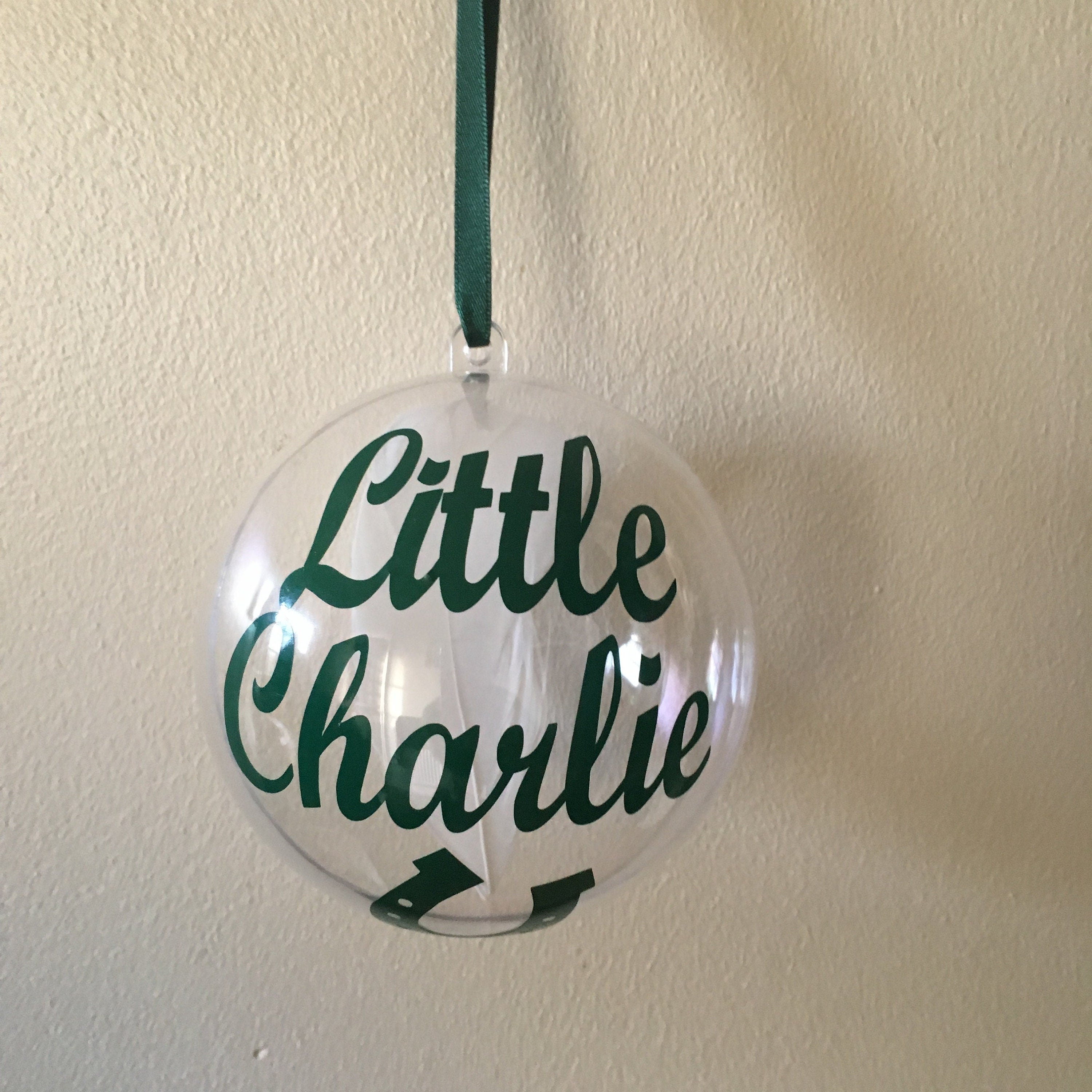 Pet Memorial Christmas Bauble | Personalised Horseshoe and Feather Ornament
