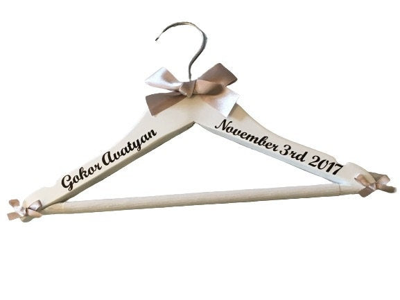 Christening Hanger, Personalised Outfit Hanger, Baby Keepsake, Photo Prop