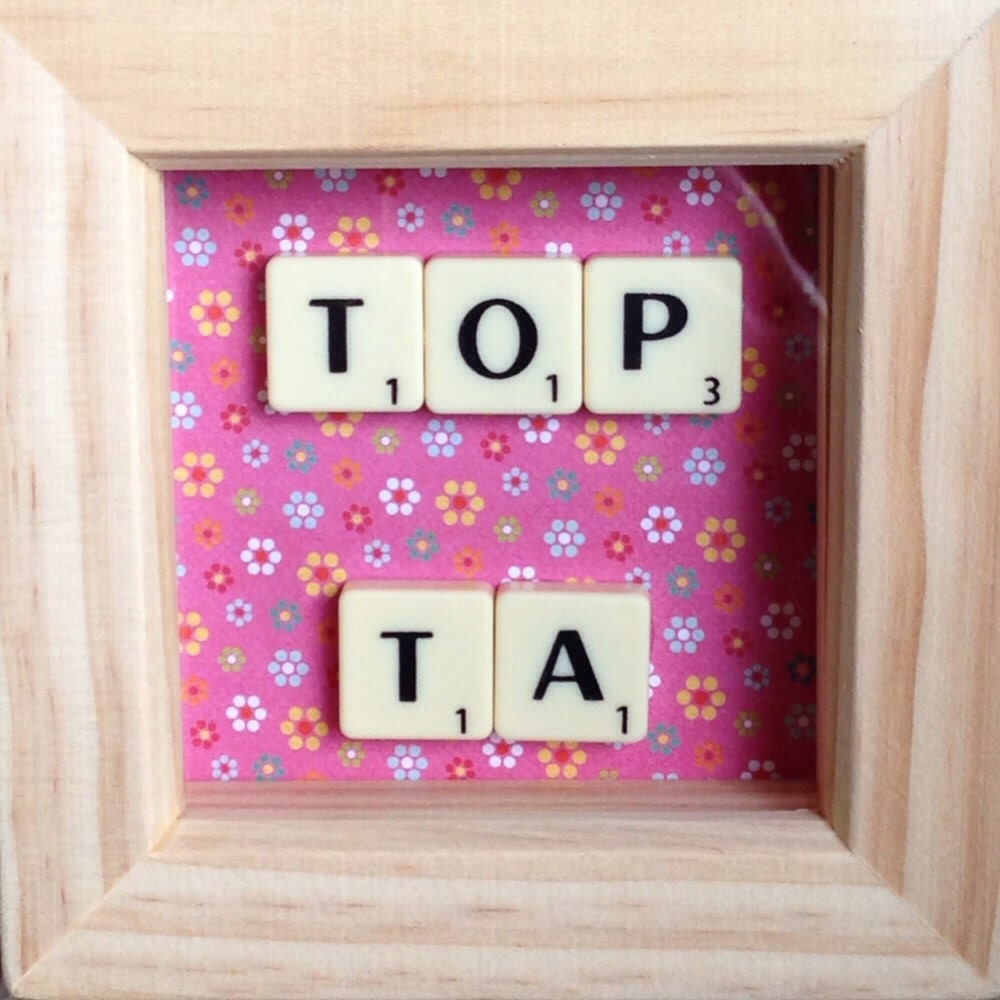 Teacher Gift Scrabble Tile Frame - End of Year Gift for TA, HLTA, SEN, SNA.