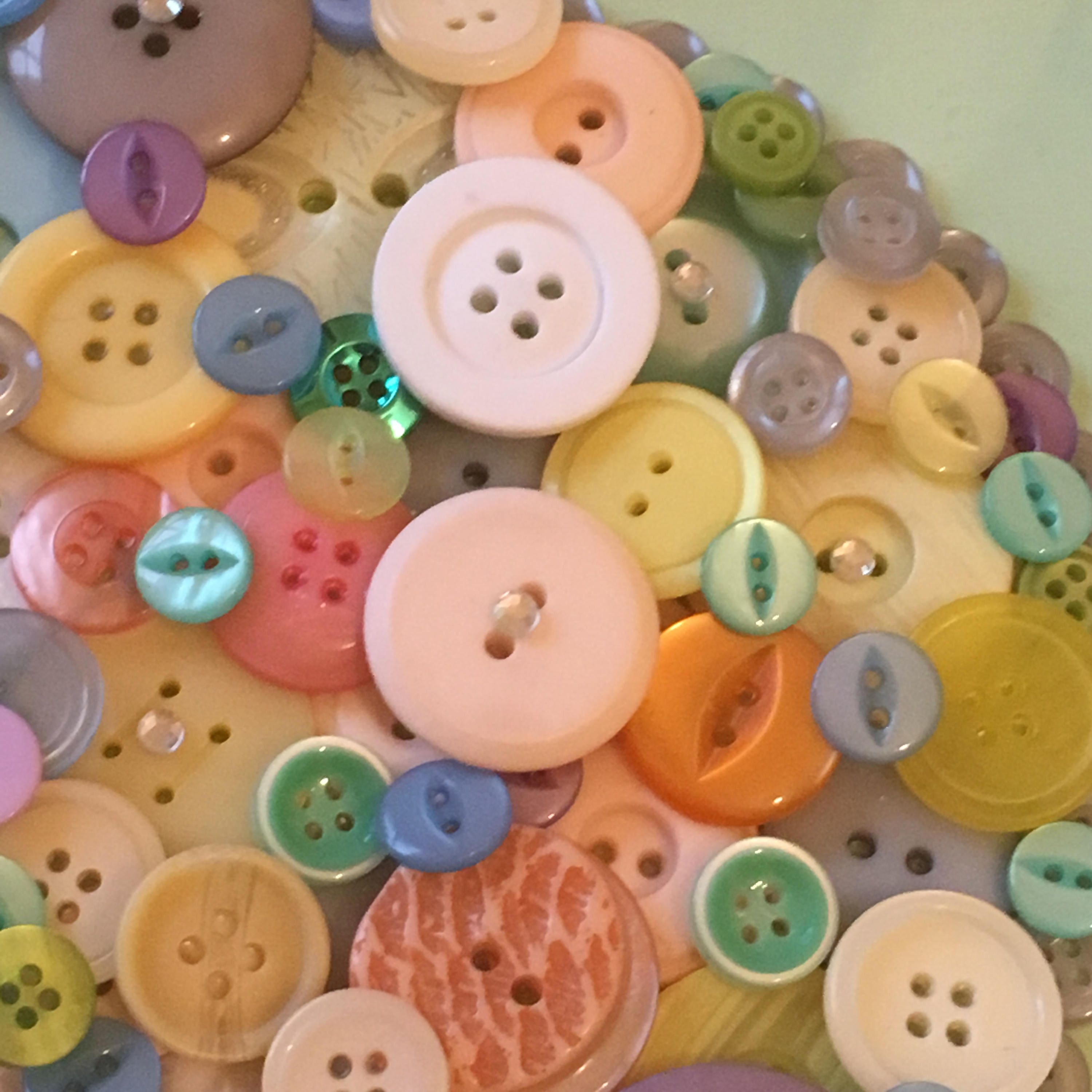 Hot Air Balloon Button Art Frame - Beautiful Nursery Art - Can be personalised.