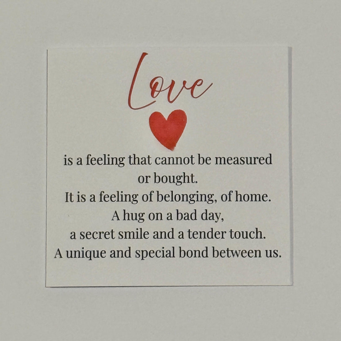 Love Definition Valentine's Card | Romantic Anniversary Gift