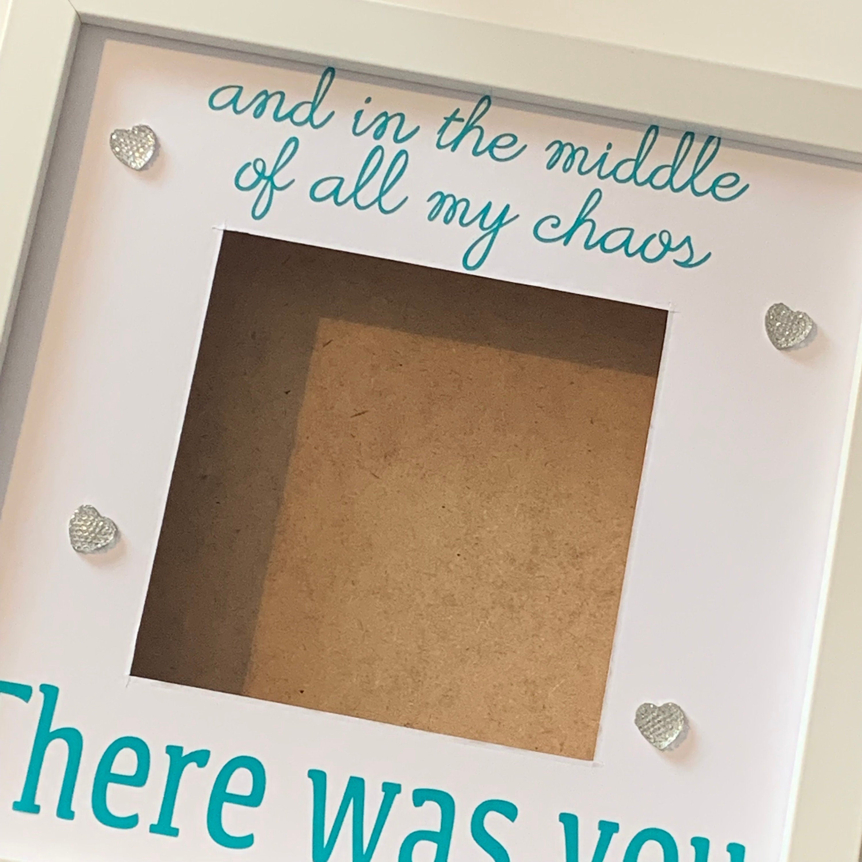 There Was You Deep Box Frame, Friendship Affirmation, 9x9"