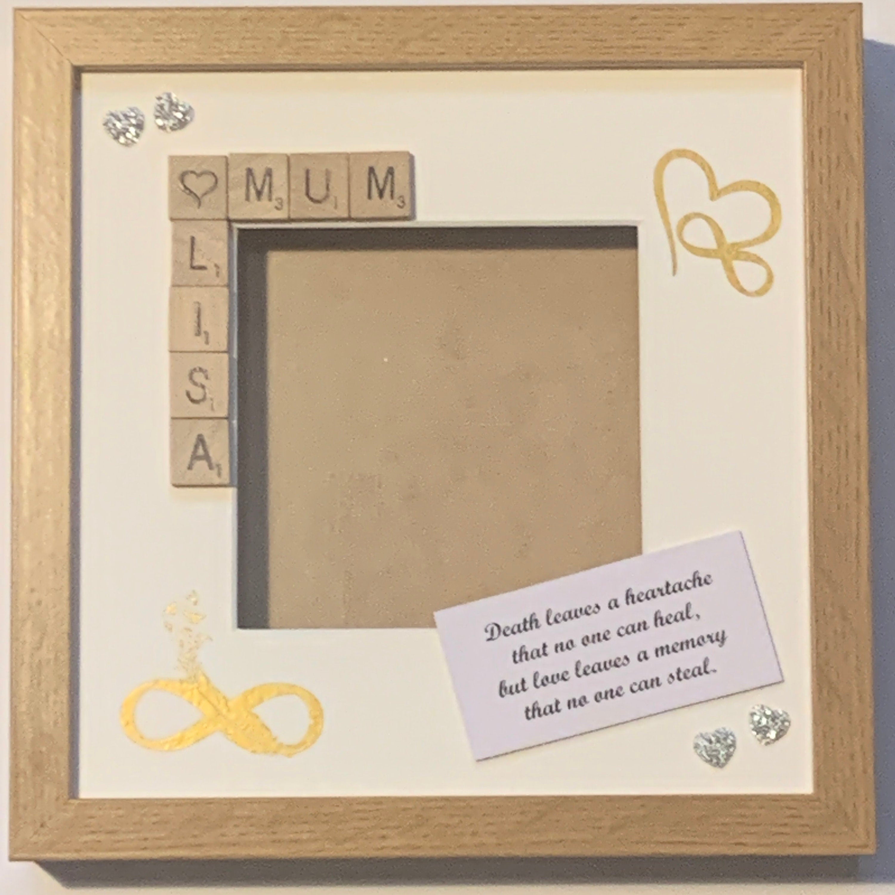 Memorial Bereavement Personalised Frame | Memorial Photo Memory Frame