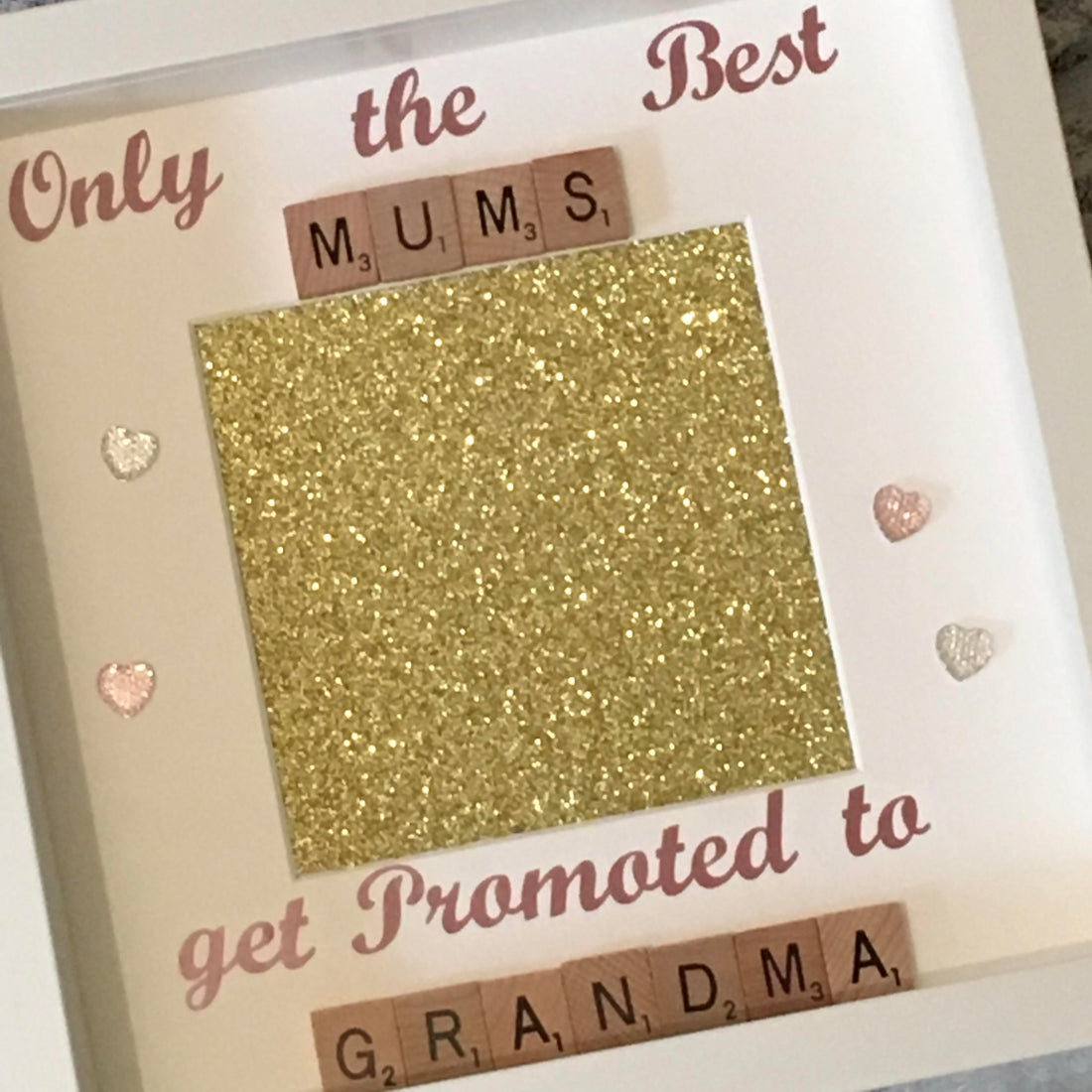 Best Mums to Nanny - Grandma - Letter Tile Photo Frame - Choice of Colours