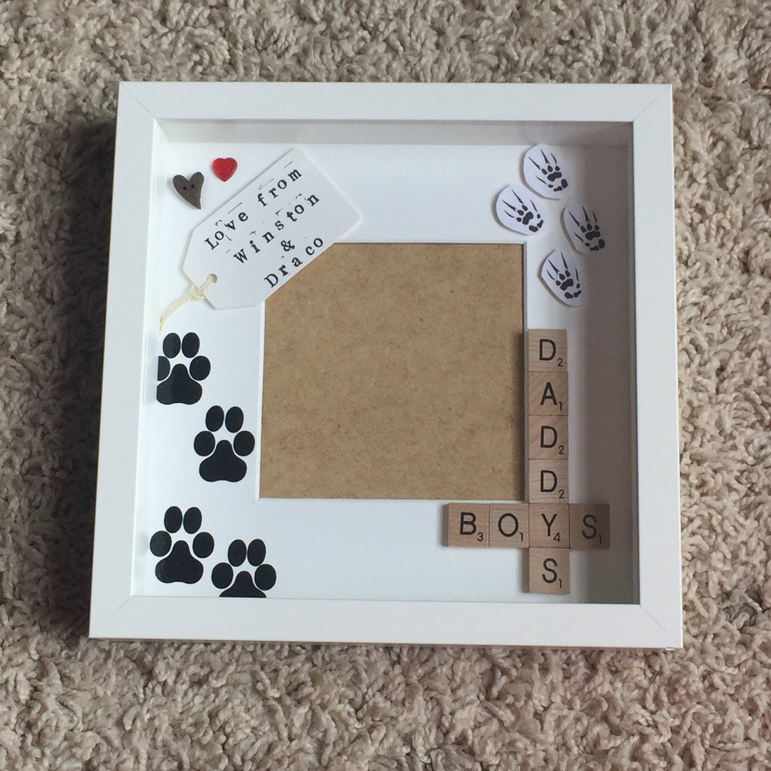 Pet Photo Frame - Daddy's or Mummy's Babies with personalised message, Animal Lover Gift