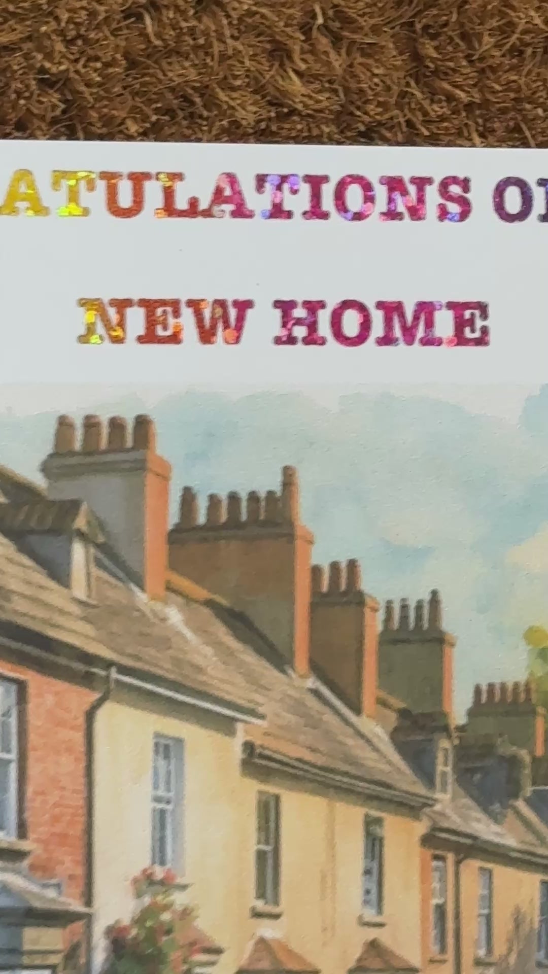 New Home Personalised Card | Congratulations On Your New Home | Watercolour Housewarming Card | Moving Home | First Home