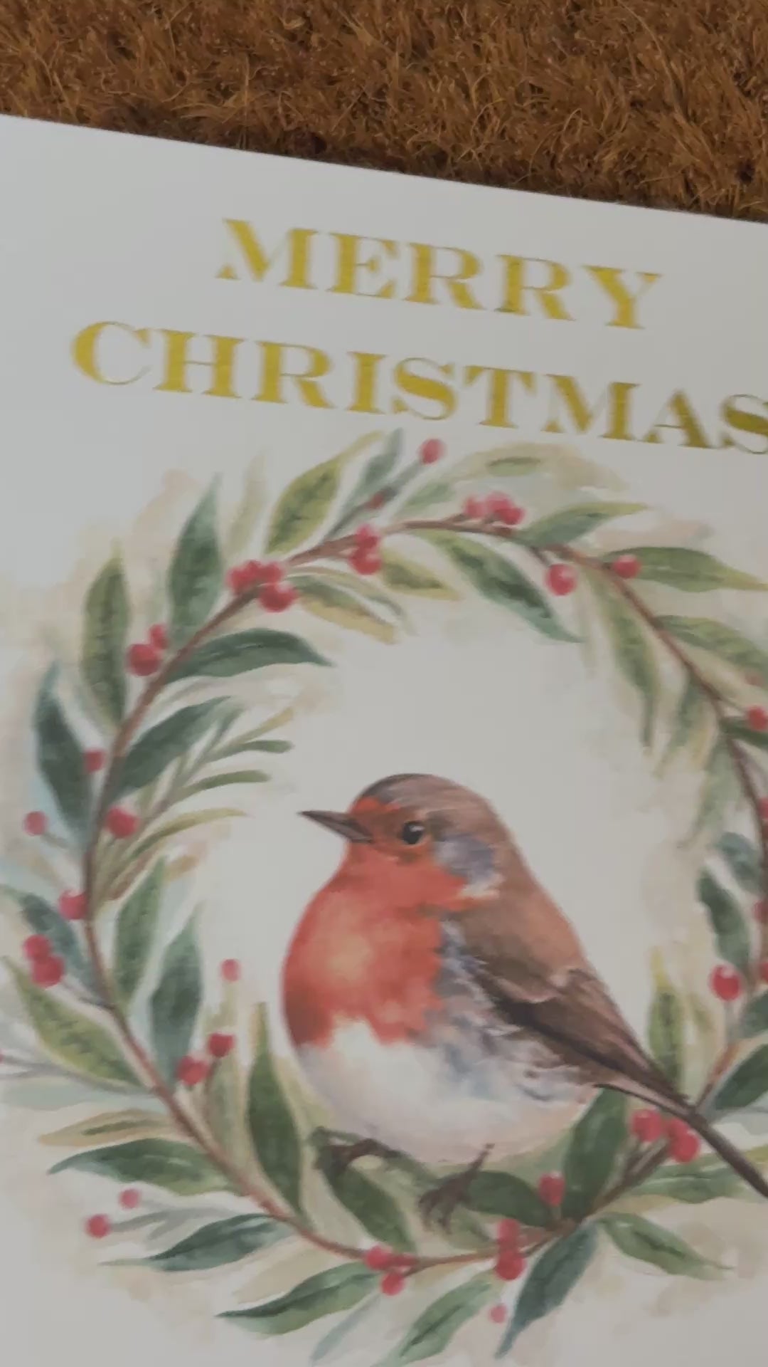 Personalised Christmas Card | Foiled Snowman, Robin or Christmas Tree | Family Name Cards